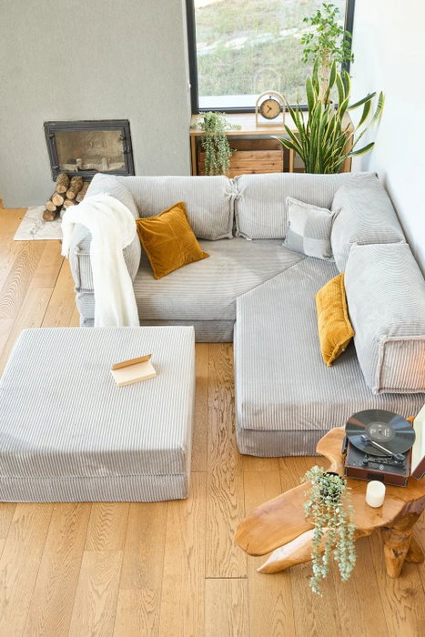 Atelier Del Sofa Kanyon - Sofá-Cama Esquinero Gris Claro Atelier Del Sofa Kanyon - Sofá-Cama Esquinero Gris Claro